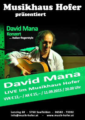 David Mana im Musikhaus Hofer
