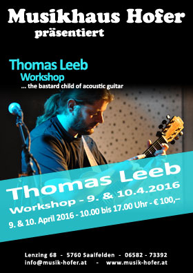 Thomas Leeb Workshop 2016 im Musikhaus Hofer
