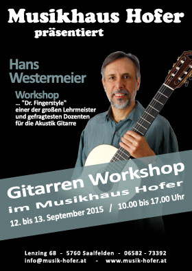 Hans Westermeier im Musikhaus Hofer